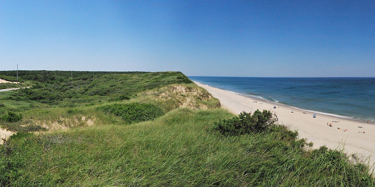 Atlantic beach and dunes on Cape Cod